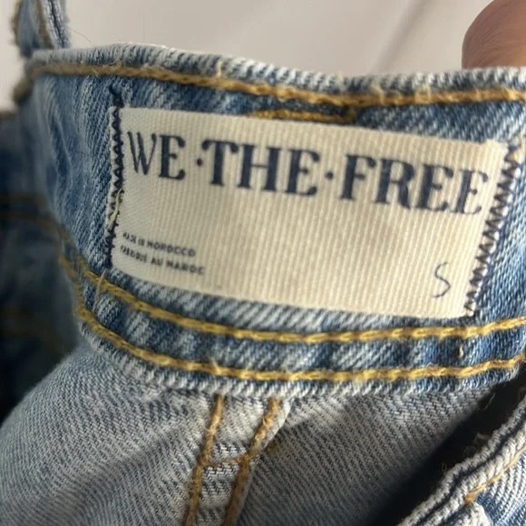 We the free Denim skirt Overalls small Bardot - Picture 9 of 10